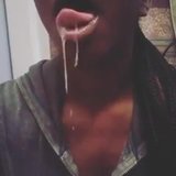 Mulatto Girl Spits A Mouthful snapshot 4