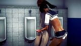 Yaoi Femboy - Simon Handjob in a toilet snapshot 15