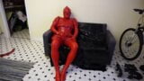 Rubber wanking suit wank along snapshot 4