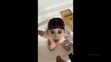 hot goth slut takes piss in her mouth snapshot 7