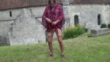 transgender travesti sounding dildo lingerie  outdoor  178a snapshot 4