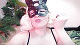 Jerk Off Instructions JOI wearing rabbit mask (Arya Grander) dirty talk POV snapshot 5