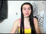 Langes Haar, Haare, nasses Haar, trocknendes Haar, Striptease snapshot 19