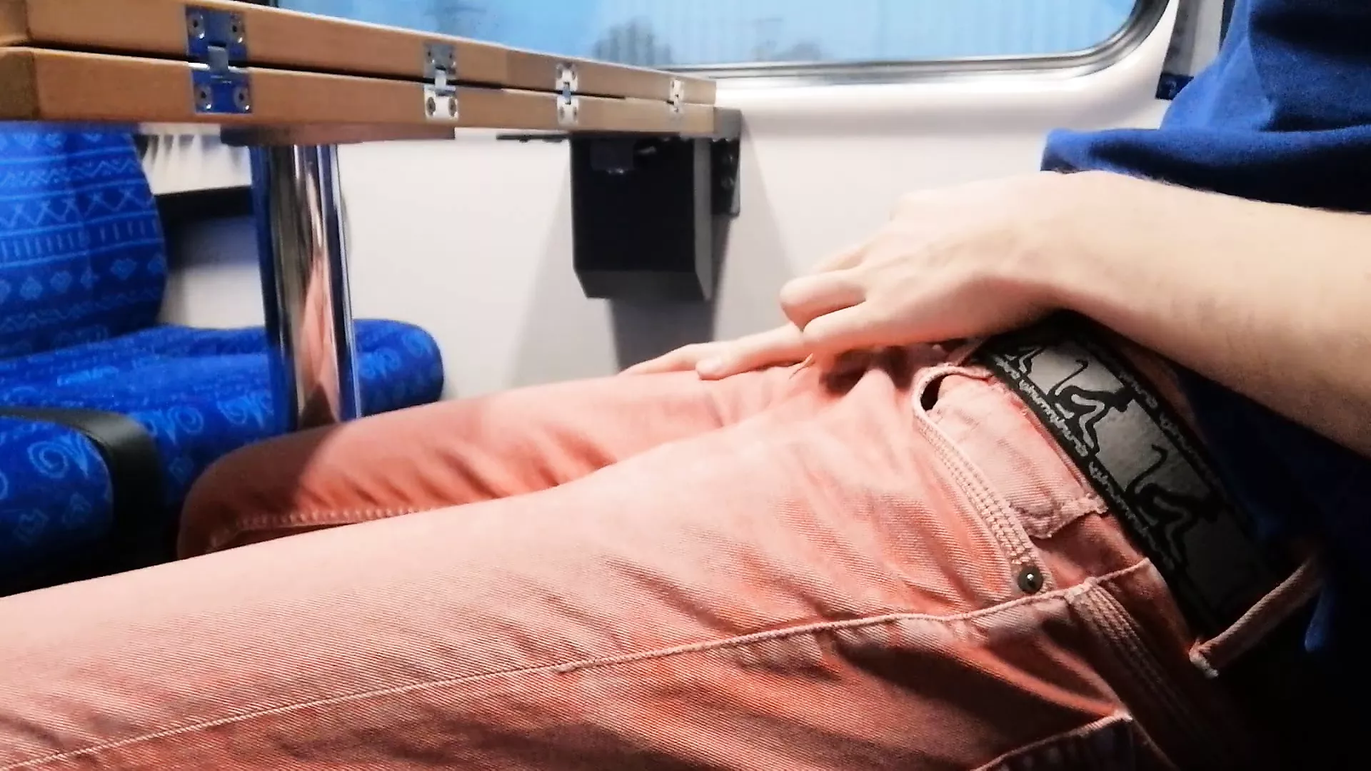 Risky Public Masturbation On Train Coupe | xHamster