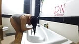 Regina Noir is washing hair snapshot 10