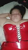 Sexydixie27 sex in red latex dress snapshot 6