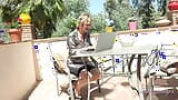 Auntjudys - Busty Mature MILF Mrs. M - Outdoor Office Masturbation snapshot 1