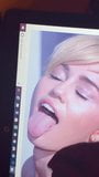 Johnny boy Cum on Miley Cyrus tongue snapshot 6