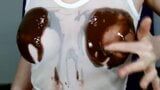 Brazilian_miss Wetting Boobs, Tities and Nipples with chocolate snapshot 7