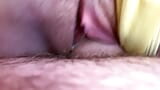 Okay, I'll pee on your cock, but only if you taste my pussy before and after. Close-up pussy licking, pissing and fuckin snapshot 12