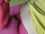 Cum into pink pantyhose with help of sox and... snapshot 9