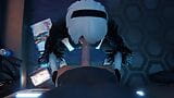 3dコンピレーション：ニーアオートマトンフェラ、バックでアナルペニスに跨る、無修正エロアニメ snapshot 14