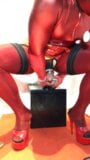 SISSY BITCH IN RED AND GOLD SEX FUCKING SHOW 5 snapshot 10