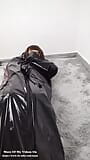 NANA Full pvc chain bondage and sleepsack play snapshot 5