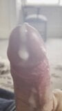 Close up dribbling precum then thick and creamy Scottish cum snapshot 7