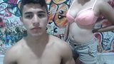 Young Latin couple - deepthroat hot sex on cam snapshot 18