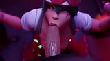 Overwatch - Kiriko Cumshot Cinematic (Animation with Sounds) snapshot 4