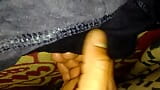 Close Up Uncut Big Cock Cumming on Panty Thong Bikini Gstring Underwear snapshot 16