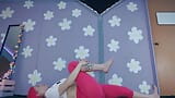 Cute Latina Milf Yoga Workout Flashing Big Boobs Nip slip See through Leggings snapshot 22