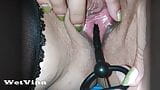 Close up peehole insertion with pissing snapshot 4