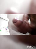 Indian man  hand job in the bathroom snapshot 9