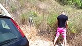 Spanish amateur milf fucks her husband outside. Spanish women are big sex freaks, likes hardcore sex snapshot 1