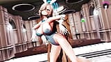 Queens - 2 sexy Mädchen im Hasenanzug tanzen (3D HENTAI) snapshot 5