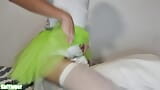 Sissy In A Tutu And A Diaper Fucking A Pillow snapshot 6