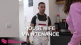 GIRLSRIMMING - Housewife Vivian Grace gives hot rimming to the plumber snapshot 1