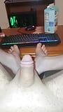 My stiff spun out soft dick and feet snapshot 2