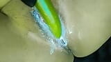 Cumshot with cucumber fucking snapshot 12