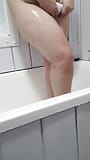 Step mom get caught naked in bathroom wash her body in front of step son snapshot 12