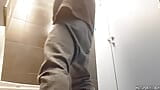 Risky masturbation in a public bathroom - Sexy guy snapshot 3