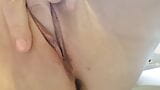 Peeing POV on toilet by chubby mature blonde pussy closeup snapshot 16