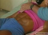 old school muscle girl abs worship snapshot 2