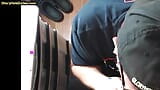 Gloryhole POV DILF sucks cock in closeup homemade BJ scene snapshot 13