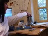 Donna masturbation in office snapshot 4