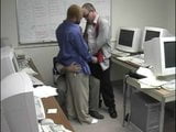 Three randy gay men suck cock in the office snapshot 3