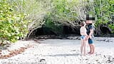 Cheating wife sucks strangers dick at the beach, slut wife blowjob to strangers at the beach, outdoors blowjob, outdoor sex, snapshot 4