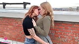 PUBLIC LESBIAN SEX ON THE ROOF snapshot 4