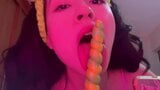 ASMR PRETTY GIRL SUCKING LOLLIPOP snapshot 11