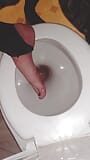Vuile toiletslet overwinnaar De slet was uit de buurt en besloot zichzelf te straffen. ze zette haar voet in het toilet, en w snapshot 3