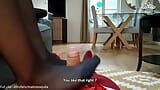 Tease and Denial Orgasm Pantyhose Footjob ! Edging Control for this Sissy Maitresse Julia snapshot 6