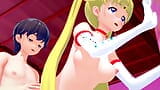 Horny Student Sailor Moon Passionately Sucks Dick l 3D SFM hentai uncensored snapshot 18