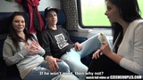 Секс вчетвером в публичном поезде snapshot 9