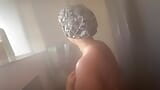 Chubby fat BBW taking a shower snapshot 5