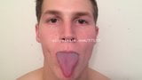 Tongue Fetish - Aaron Candy Tongue Video 1 snapshot 1