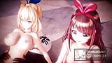 mmd r18 Kizuna AI & Mirai Akari W Chopping Board Shop 3d hentai snapshot 9