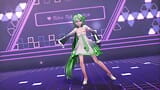 MMD Hatsune Miku แผนการกลางคืนทรงกระบอก - akai707 - แก้ไขสีผมสีเขียว Smixix snapshot 3