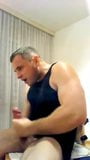 black vest dude cums in his own mouth snapshot 2